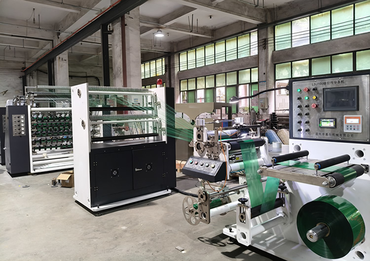 100头电缆色带拉线分条机